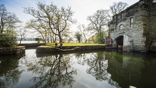 Double boat house at Wray